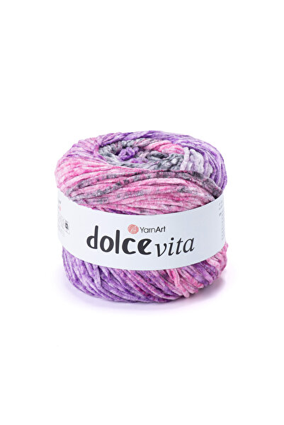 Yarnart Dolce Vita Velvet Hand Knitting Yarn – 150 g 260 m Chenille Soft Plus...