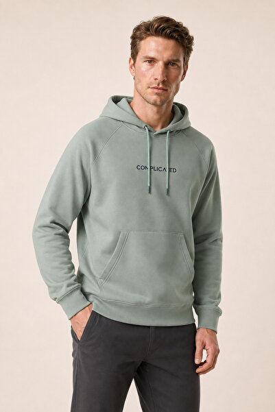 Redline Kitell New Season Men's Regular Fit Cotton Hooded Sweatshirt Mint