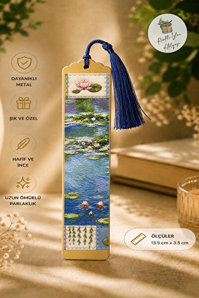 renkli izler atölyesi Artistic Design Metal Bookmark