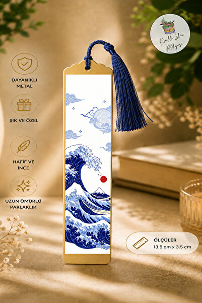 renkli izler atölyesi Artistic Design Metal Bookmark