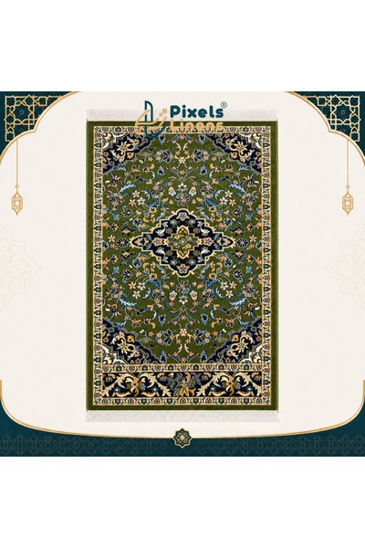 PixelsLinens سجادة صلاة فاخرة بنقوش مستوحاة من الروضة الشريفة من بكسل ليننز، ...