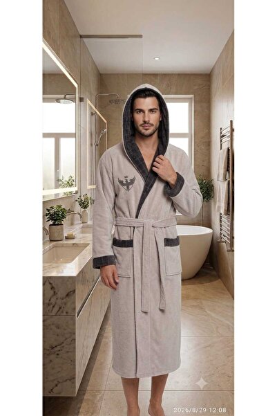 POLATEX HOME COLLECTİON TRİGA KARTAL ARMA NAKIŞLI HEDİYELİK UNİSEX BORNOZ %10...