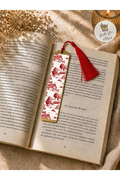 renkli izler atölyesi Artistic Design Metal Bookmark