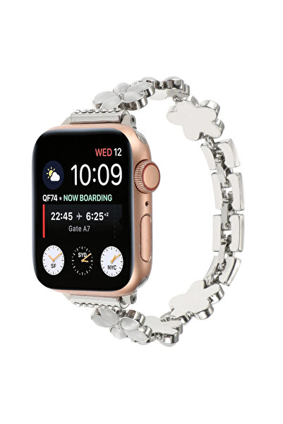 kılıf benim Apple Watch Kadın Çiçek Desenli Kordon 38/40/41/42/44/45/46/49 mm...