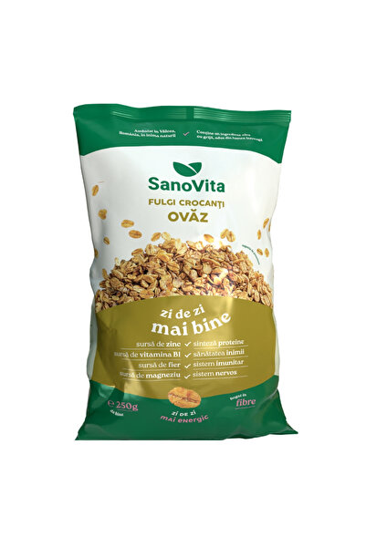 Sano Vita SanoVita Crunchy Oatmeal, 250g – Rich in Fiber, Source of Zinc, Mag...