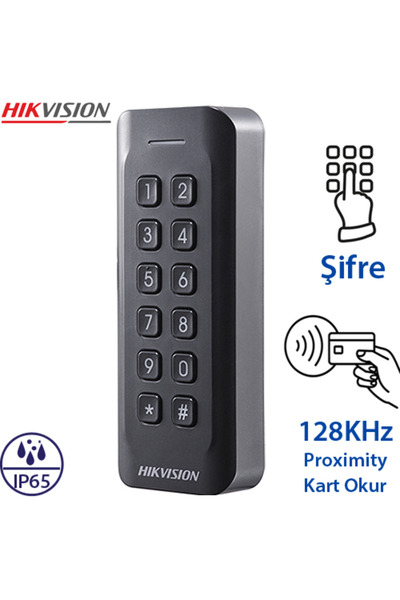 (DS-K1802EK) PROXIMITY+KEYPAD DESTEKLİ TEMASSIZ KART OKUYUCU IP65