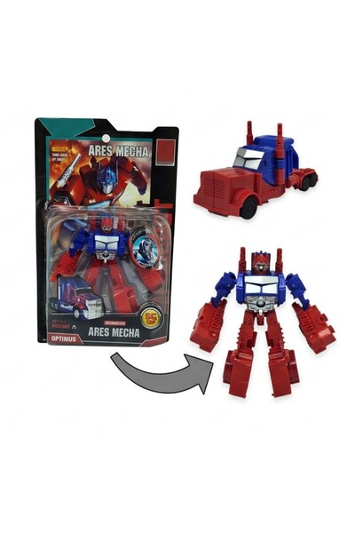 Lisinya Toy Car That Transforms into a Robot - 10 cm Blue (Lisinya)