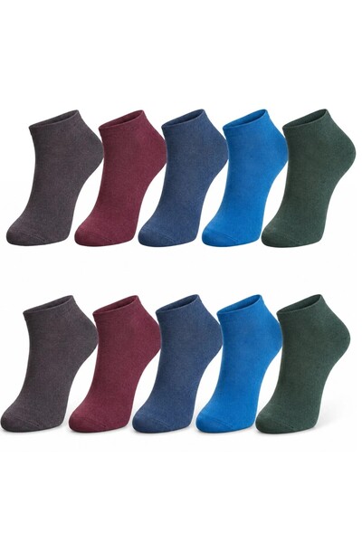 Generic Brand Men's Cotton Booties Socks 10 Pack 39-44 |   Seamless Toe, Anti...