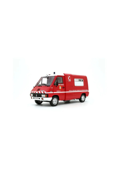 Otto Sigilat- RENAULT MASTER T30 VSAB POMPIERS Rosu 1980 OTTO- Scara 1:18