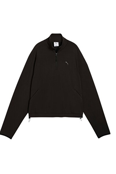 Puma Kadın Siyah Pumatech Sense Half-zip Sweatshirt
