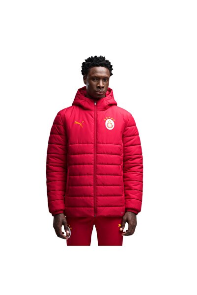 Puma Erkek Sarı-kırmızı Gsk Hooded Padded Jacket Mont