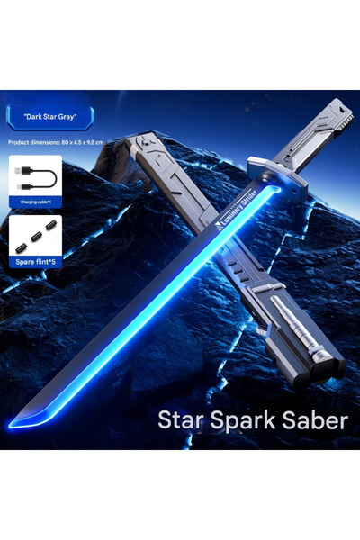 POWER Sparkblade LED Light Up Toy Sword with Mist Spray Spark Effect Recharge...