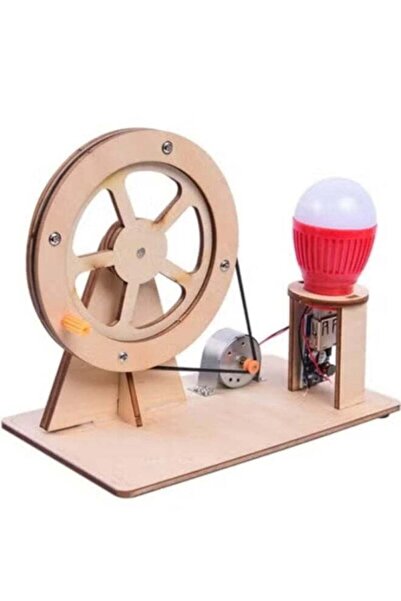 Arabest Wooden Hand Cranked Generator Science Kit,DIY Physics Experiment Puzz...