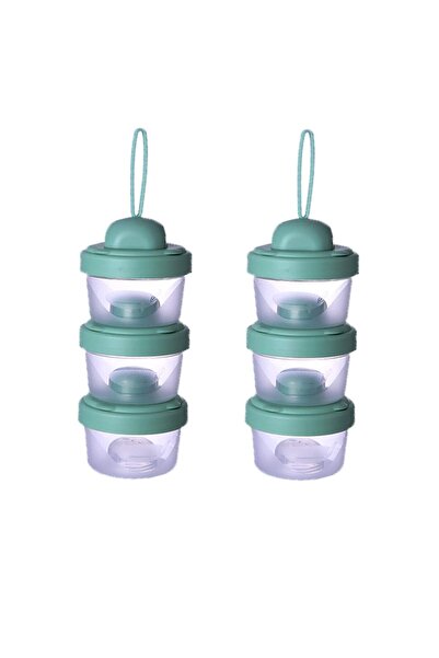 Arabest Baby Formula Dispenser and Snack Container,3-Layer Stackable Non-Spil...