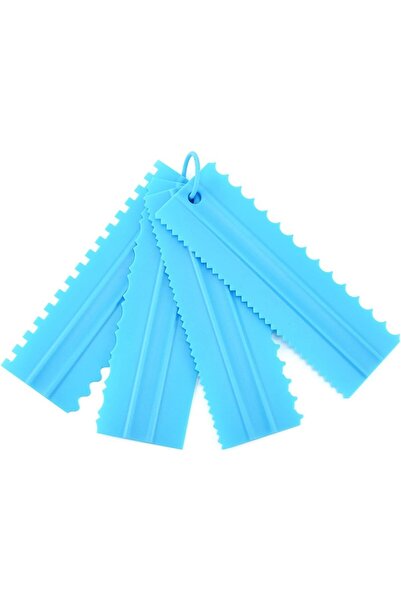 Arabest Cake Scrapers Set,Plastic Decorating Comb and Icing Smoother,5 Pieces...