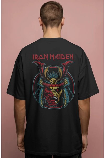 SEVBANO Iron Maiden Rock Metal Music Band Printed Unisex Oversize Premium T-S...