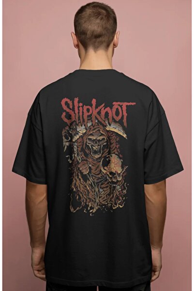SEVBANO Slipknot rok metal muzički bend, unisex majica sa širokim krojem i pr...