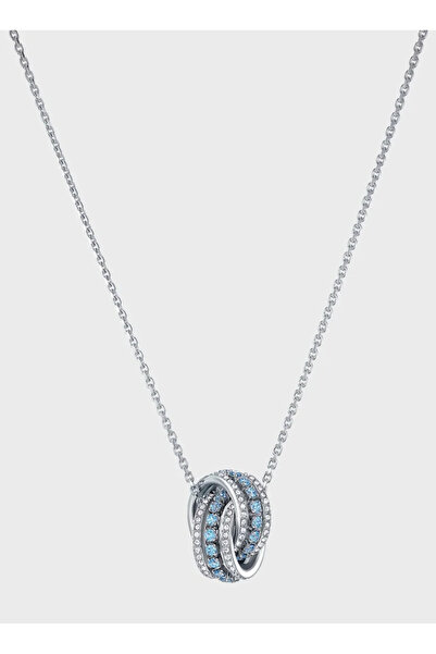 Swarovski Crystal قلادة أخرى دوائر متشابكة
