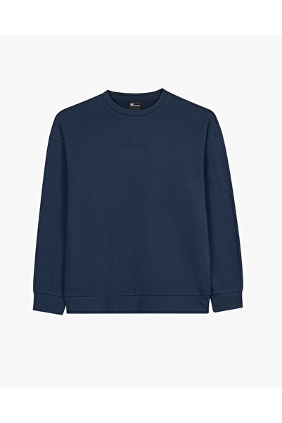 SKECHERS M Essential Crewneck Sweatshirt Erkek Lacivert Sweatshirt S2610015-0505