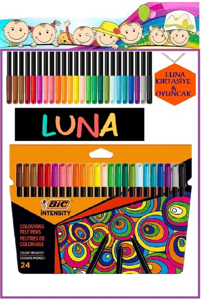 Bic İNTENSİTY KEÇELİ KALEM 24'LÜ