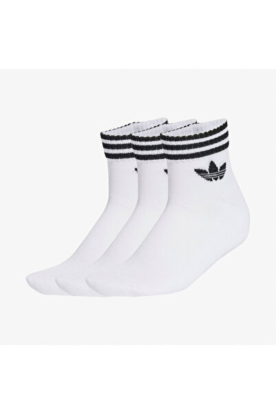 adidas 3-Stripes Ankle 3' lü Unisex Beyaz Çorap