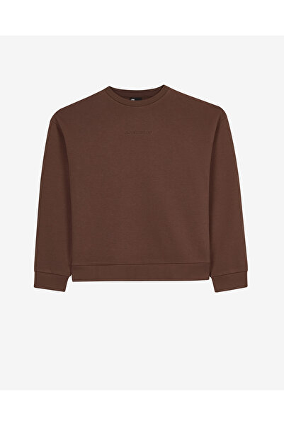 SKECHERS W Essential Crewneck Sweatshirt Kadın Kahverengi Sweatshirt S2610011...