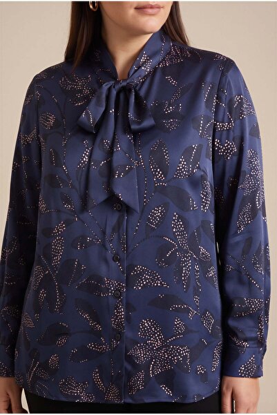 RMG Collar Scarf Detailed, Viscose Inside, Satin Outside, Large Size Patterne...