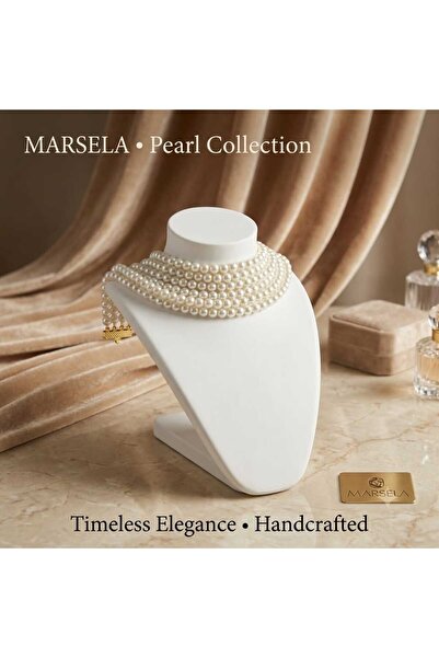 Generic Brand Pearl Row Choker Necklace