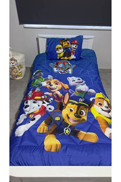 EVSEHOMES PAW Patrol Temalı, Tek Kişilik Welsoft Uyku Seti ( Çarşaflı )