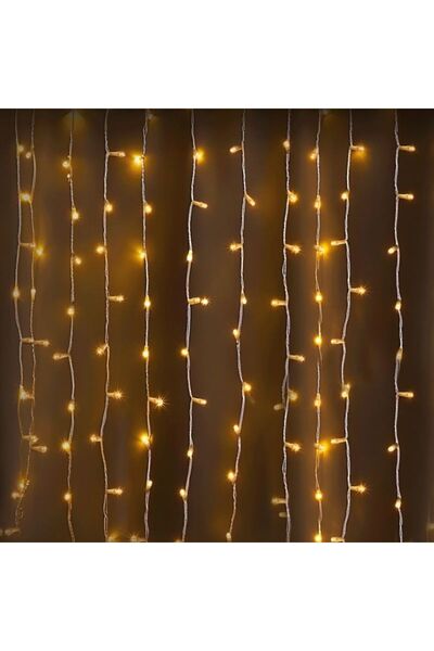 idei Produs de Crăciun, Șir lumini LED tip perdea 1,5m × 1,2m, 192 becuri LED...