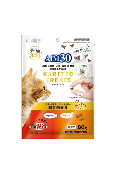AIM30 AIM 30 Crunchy Treats 4-Type Assortment Chicken and Fish Sea Flavour