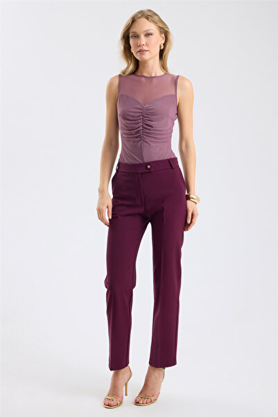 HomeStore Logo Buttoned Cigarette Pants