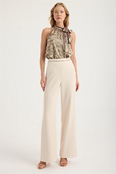 HomeStore Waist Cuffed Chain Stripe Trousers