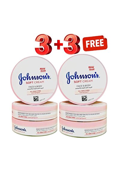 Johnson's جونسون كريم 300 مل ناعم مجانا 3+3 مرطب