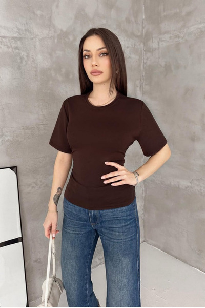 çatı moda Women's Short Sleeve Tie-Waist Blouse