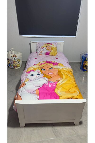 EVSEHOMES Barbi Themed, Single Welsoft Sleeping Set (with Sheets)