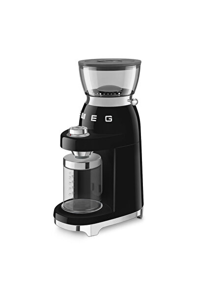SMEG مطحنة قهوة بتصميم عتيق من الخمسينيات، باللون الأسود