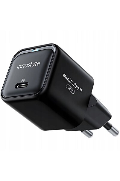 Innostyle Încărcător rapid tip cub USB-C 20W USB Tip C GaN II pentru iPhone LED