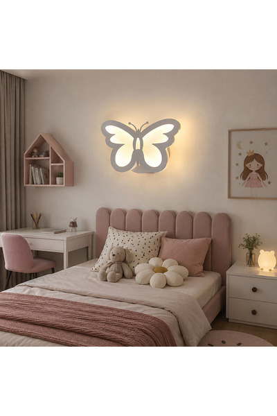 luminisled Aplică LED Fluture -Alb, Design Fluture