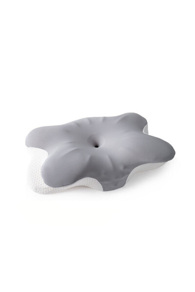 Generic Brand Pernă ergonomică fluture, spumă cu memorie, suport cervical, gri
