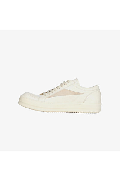RICK OWENS Δερμάτινα Παπούτσια - Vintage Sneakers - Milk/Milk/Milk