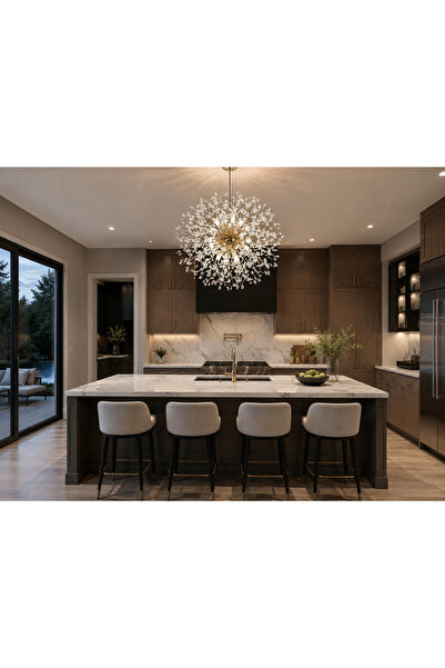 luminisled Candelabru Spark Bloom -50cm Auriu/Argintiu