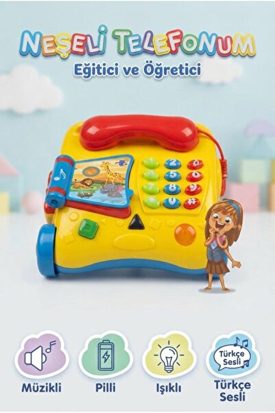Tıfıl Toys Işıklı ve Sesli Türkçe Eğitici Tekerlekli Ve Çekmeli Hikaye Anlata...
