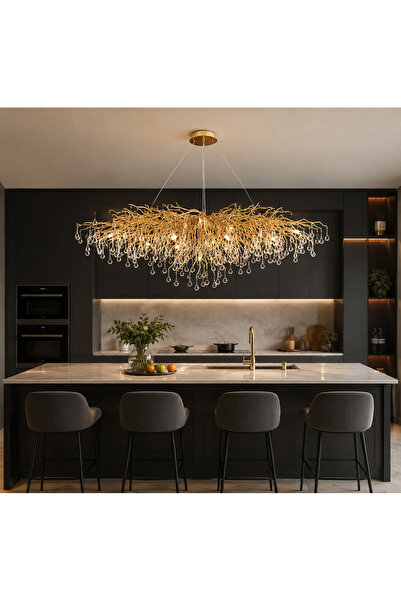 luminisled Candelabru Golden Willow -120 cm 12xe14
