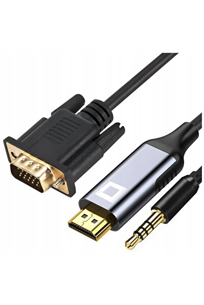 Co2 Convertor cablu VGA - HDMI Adaptor audio Full HD 60Hz 3M
