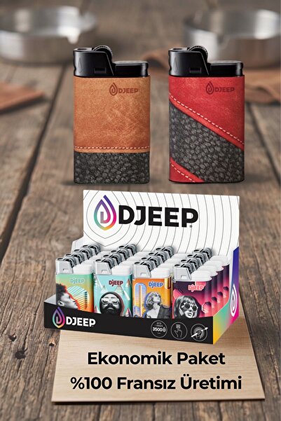 DJEEP 16’lı Orjinal Fransız Çakmak -İşletmelere Özel Toptan Paket -Şekilli Ça...