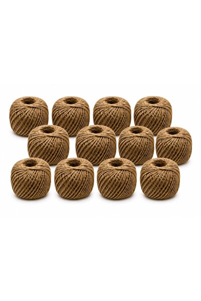 dalimag Set of 12 Jute Twine 80 m, 85 g/piece – Total 960 m Rustic Thread for...