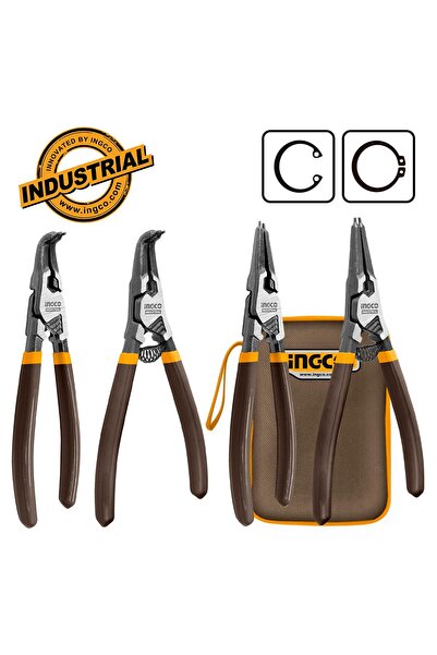 Ingco Σετ 4 τεμαχίων Πένσες Ασφαλειών 180mm (HCCPS26180)