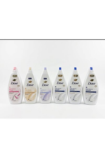 Dove Pachet Promoțional Gel de Duș – Set 6 Bucăți x 700ml/750ml, Sortimente D...