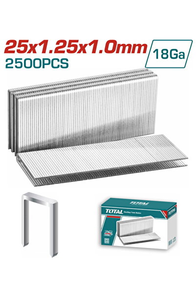 TOTAL Συνδετικά στοιχεία 25mm 2.500 τεμάχια για TAT81501 (TAC918252)